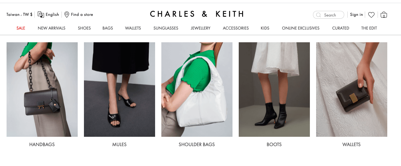 Charles & Keith 折扣碼2024-大學風格指南 - 購物包和鞋類最高可享受 30% 的折扣